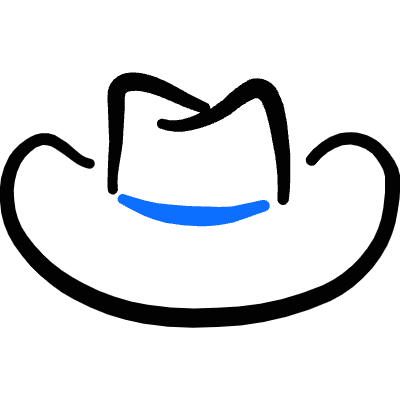 Hat Cowboy Icon from Freehand Duotone Set
