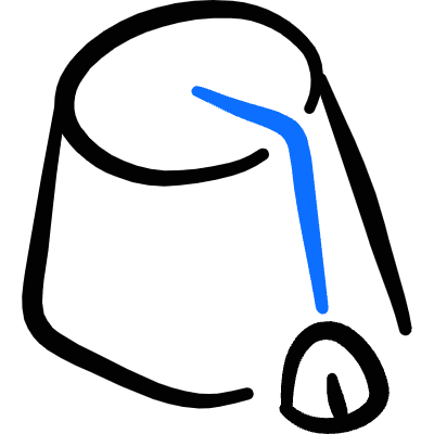 Hat Fez Icon from Freehand Duotone Set