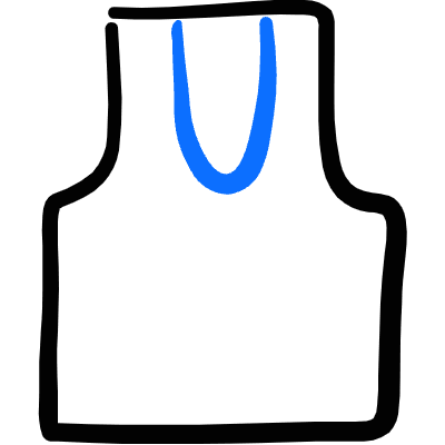 Tank Top Icon from Freehand Duotone Set