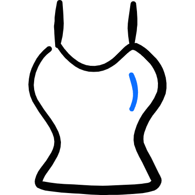 Tank Top Female Icon from Freehand Duotone Set