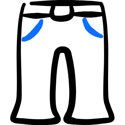Trousers Calves 2 Icon from Freehand Duotone Set