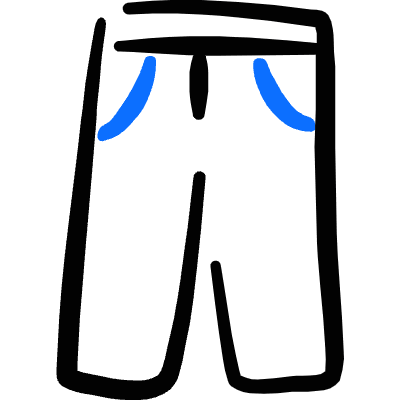 Trousers Calves Icon from Freehand Duotone Set