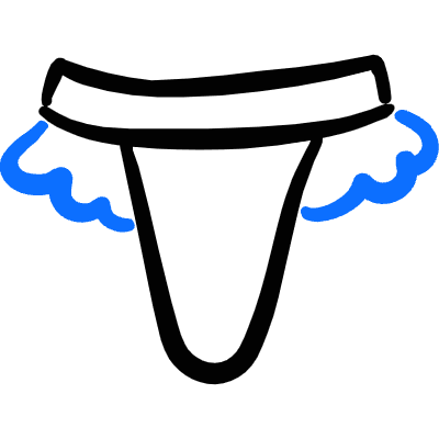 Underwear Briefs Female 1 Icon from Freehand Duotone Set