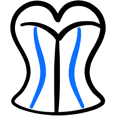 Underwear Corset 1 Icon from Freehand Duotone Set