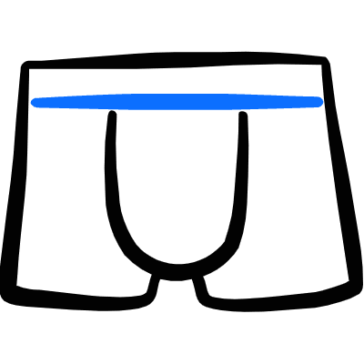 Underwear Shorts Male Icon from Freehand Duotone Set