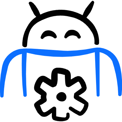 Android Settings Icon from Freehand Duotone Set