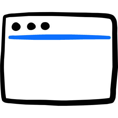 App Window Icon from Freehand Duotone Set