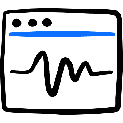 App Window Graph Icon from Freehand Duotone Set