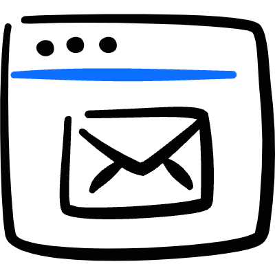 App Window Mail Icon from Freehand Duotone Set