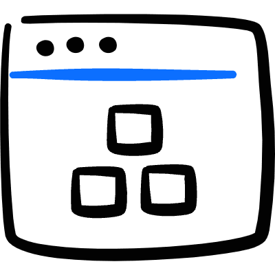 App Window Module Icon from Freehand Duotone Set