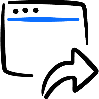 App Window Next Forward Icon from Freehand Duotone Set