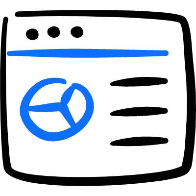 App Window Pie Chart Icon from Freehand Duotone Set