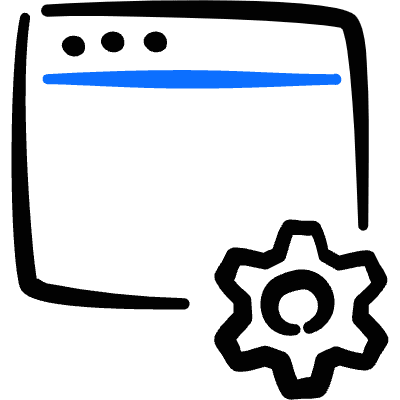App Window Settings Icon from Freehand Duotone Set