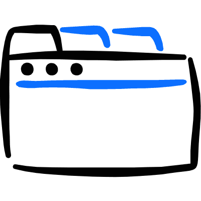 App Window Tab Icon from Freehand Duotone Set