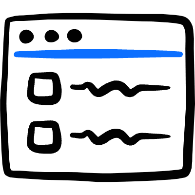 App Window Text Icon from Freehand Duotone Set