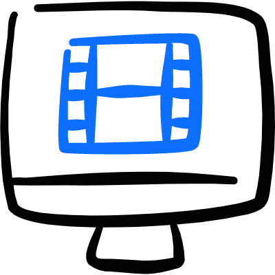 Apps Monitor Media Icon from Freehand Duotone Set