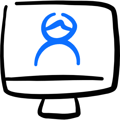 Apps Monitor User Icon from Freehand Duotone Set
