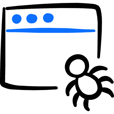 Bug Browser Icon from Freehand Duotone Set