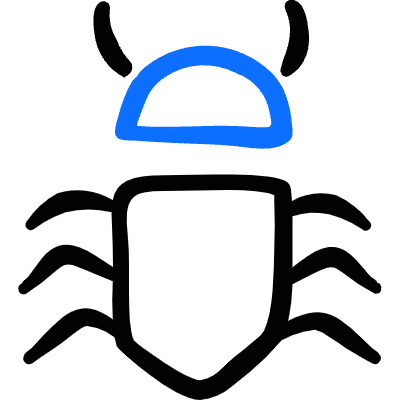 Computer Bug Icon from Freehand Duotone Set