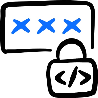 Security Lock Code Password Icon from Freehand Duotone Set