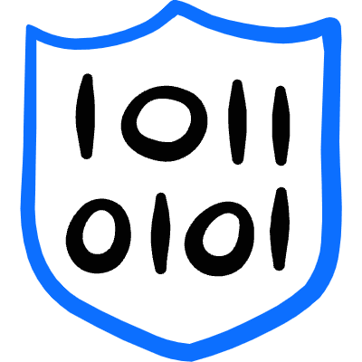 Security Matrix Shield Icon from Freehand Duotone Set