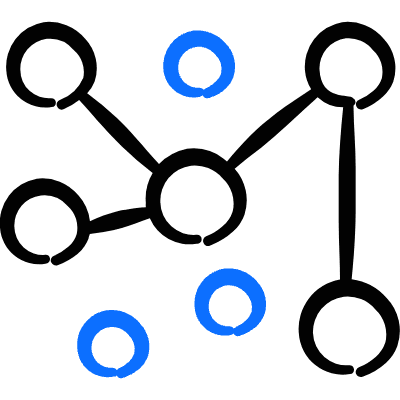 Security Network Chain Icon from Freehand Duotone Set