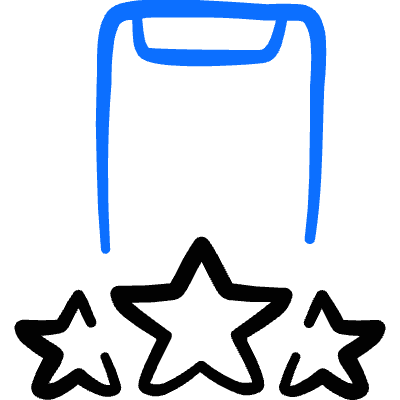 Security Phone Rate Stars Icon from Freehand Duotone Set