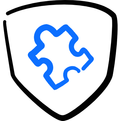 Security Shield Plugin Icon from Freehand Duotone Set