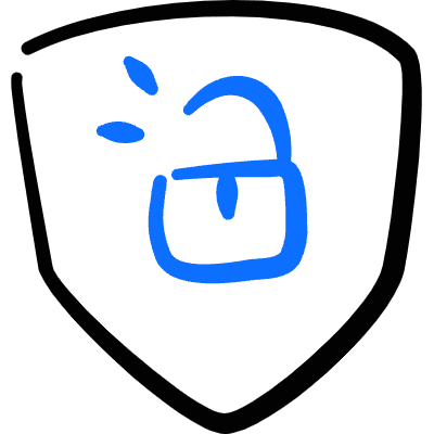Security Shield Unlock Icon from Freehand Duotone Set