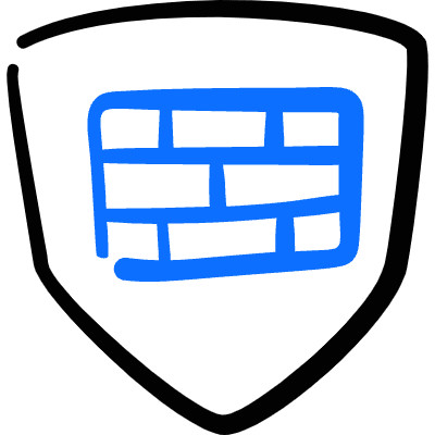 Security Shield Wall Icon from Freehand Duotone Set