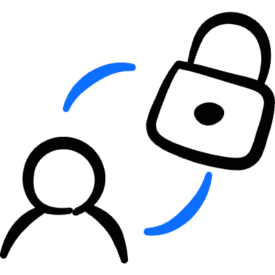 Security User Lock Icon from Freehand Duotone Set