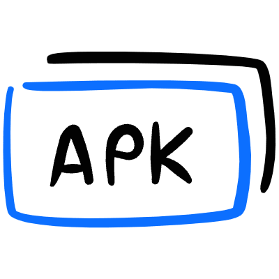 Coding File Apk Tag Icon from Freehand Duotone Set