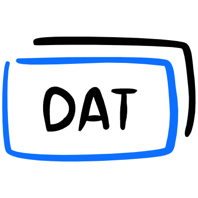 Coding File Dat Tag Icon from Freehand Duotone Set