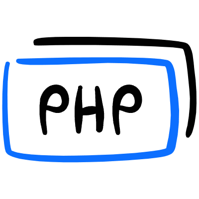 Coding File Php Tag Icon from Freehand Duotone Set