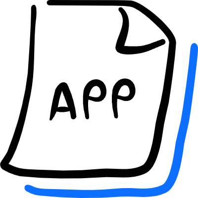 File Code App Icon from Freehand Duotone Set