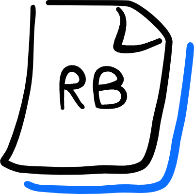 File Code Rb Icon from Freehand Duotone Set