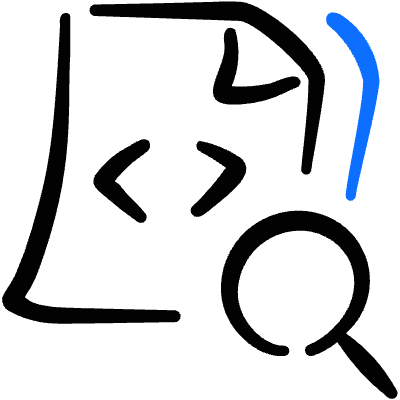 File Code Search 1 Icon from Freehand Duotone Set