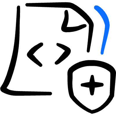 File Code Shield 1 Icon from Freehand Duotone Set