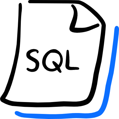 File Code Sql Icon from Freehand Duotone Set