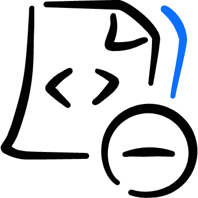 File Code Subtract 1 Icon from Freehand Duotone Set
