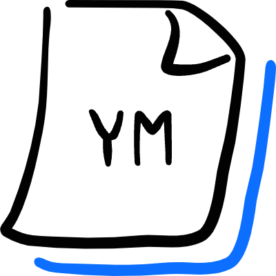 File Code Ym Icon from Freehand Duotone Set