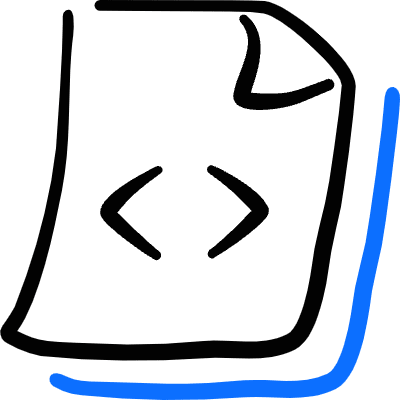 File Code Icon from Freehand Duotone Set