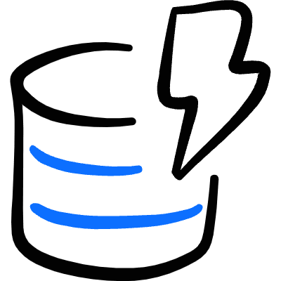 Database Breach Icon from Freehand Duotone Set
