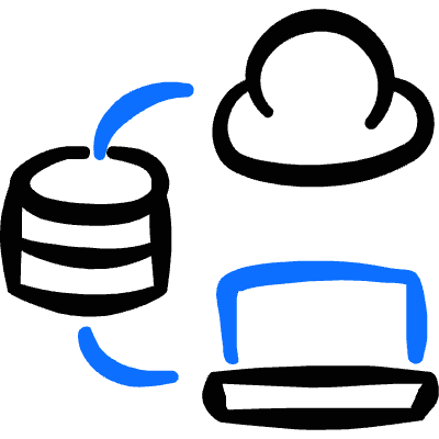 Database Connection Icon from Freehand Duotone Set