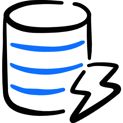 Database Flash Icon from Freehand Duotone Set