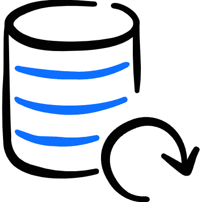 Database Refresh Icon from Freehand Duotone Set