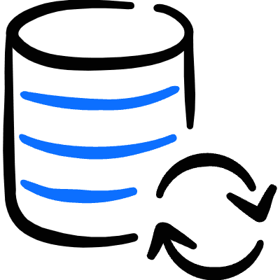 Database Sync Icon from Freehand Duotone Set