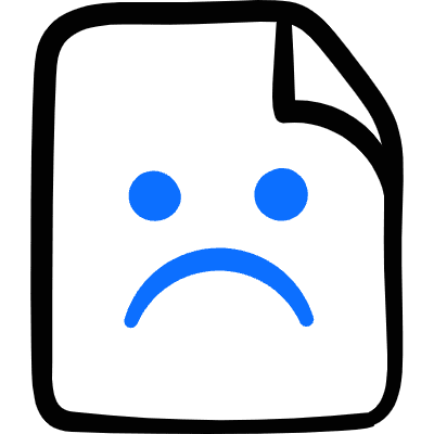 Server Error Document Icon from Freehand Duotone Set