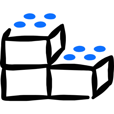Module Building Blocks Icon from Freehand Duotone Set