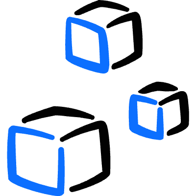 Module Three Boxes 1 Icon from Freehand Duotone Set